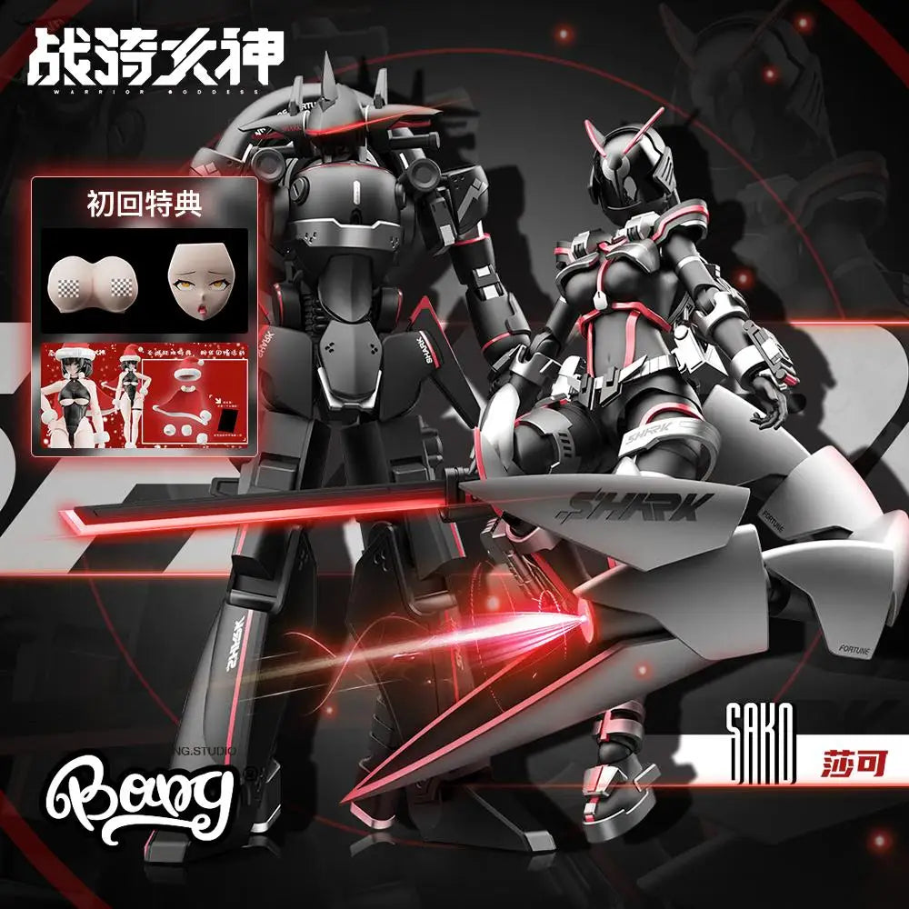 Cyber Shark Goddess Mecha Model – Unique Assembly Figure