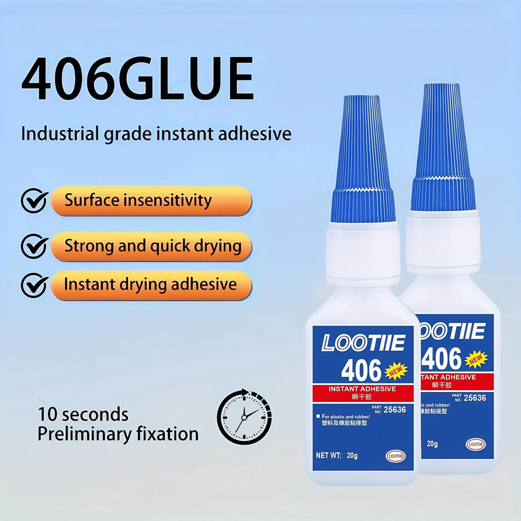406 Multi-Purpose Super Glue - Quick Dry Strong Bond for Repairs