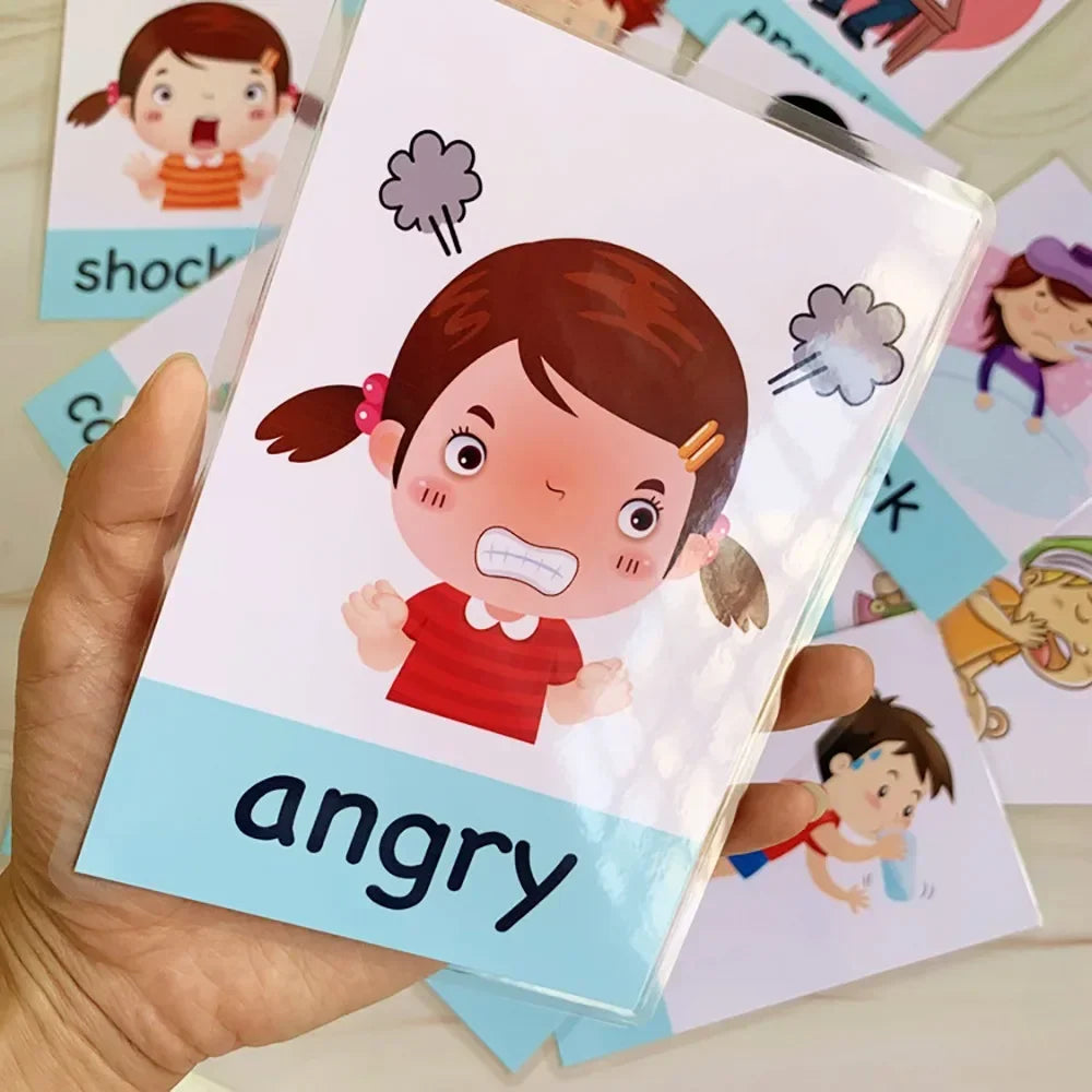 Montessori Emotion & Weather Learning Flash Cards for Kids