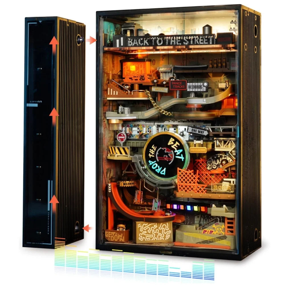 Robotime Rokr Marble Run Hip-Hop Street Diorama Model Kit