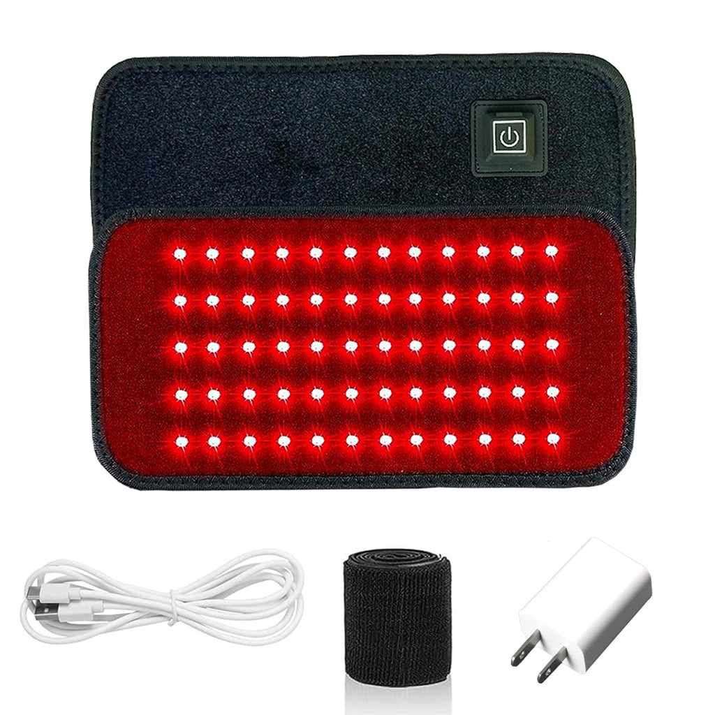 Red & Infrared Light Therapy Belt - 60 LEDs for Pain Relief & Fat Burn