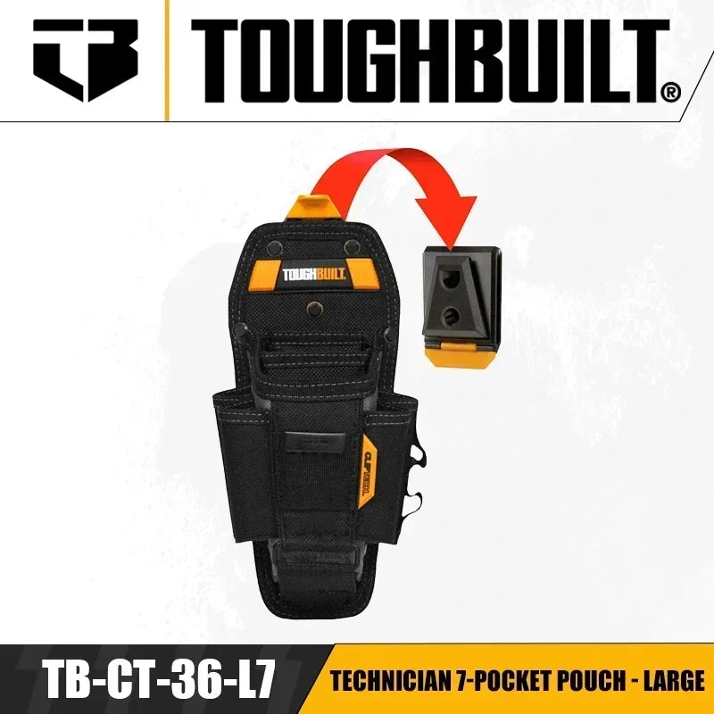 ToughBuilt 7-Pocket Tool Pouch - Ultimate Organizer for Pros