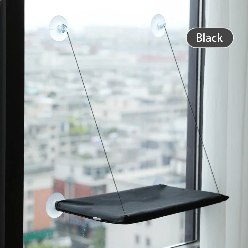 Cat Window Hammock - Washable Suction Shelf Bed for Feline Relaxation