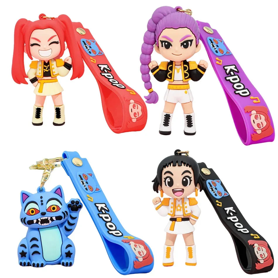 Cute 3D Printed Anime Keychains - Perfect Gift for Fans!