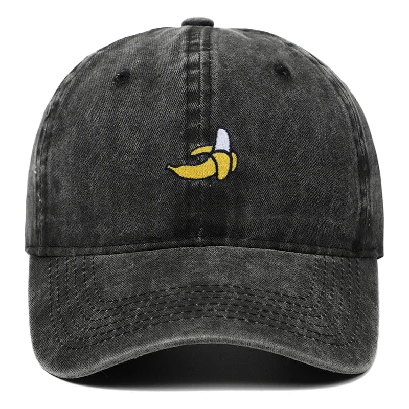 Banana Embroidered Outdoor Baseball Hat - Unisex Sunshade Cap