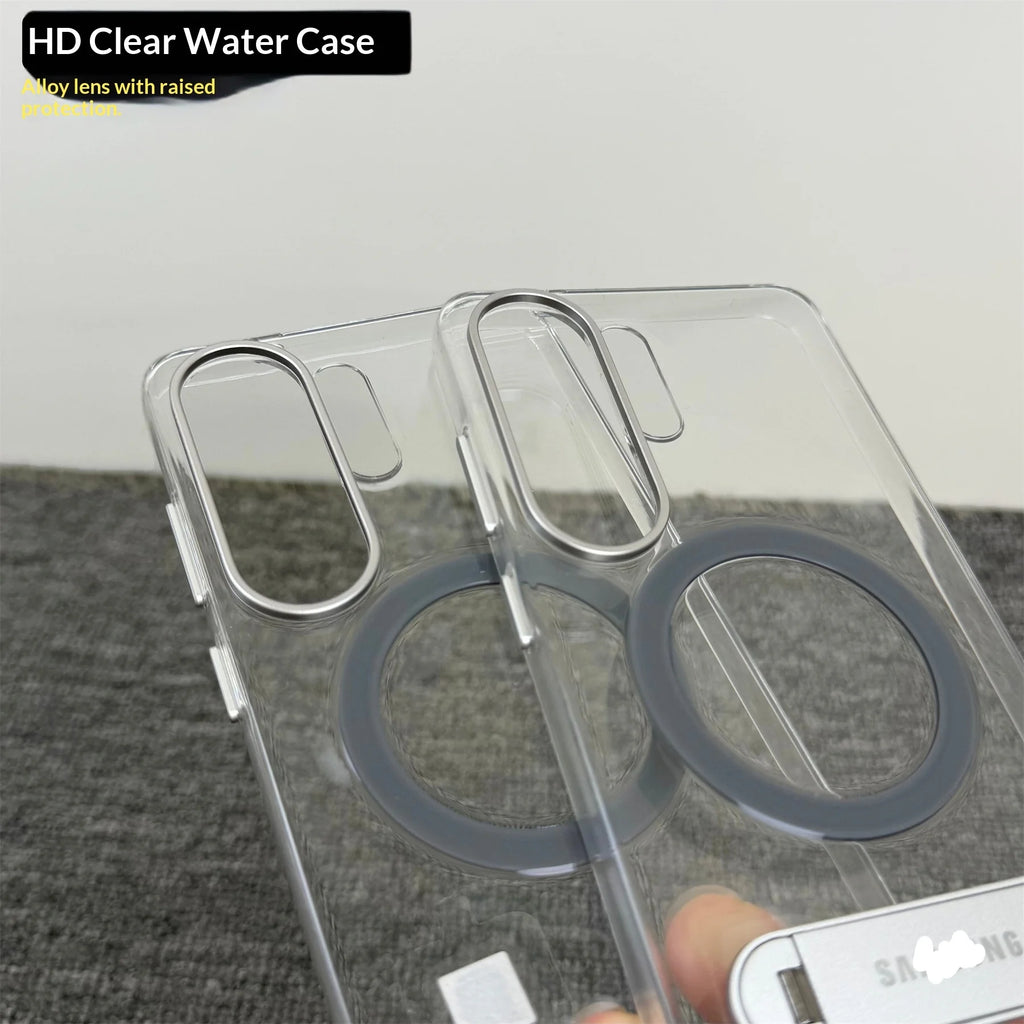 Slim Clear Phone Case for Samsung Galaxy S26 Ultra with Metal Stand