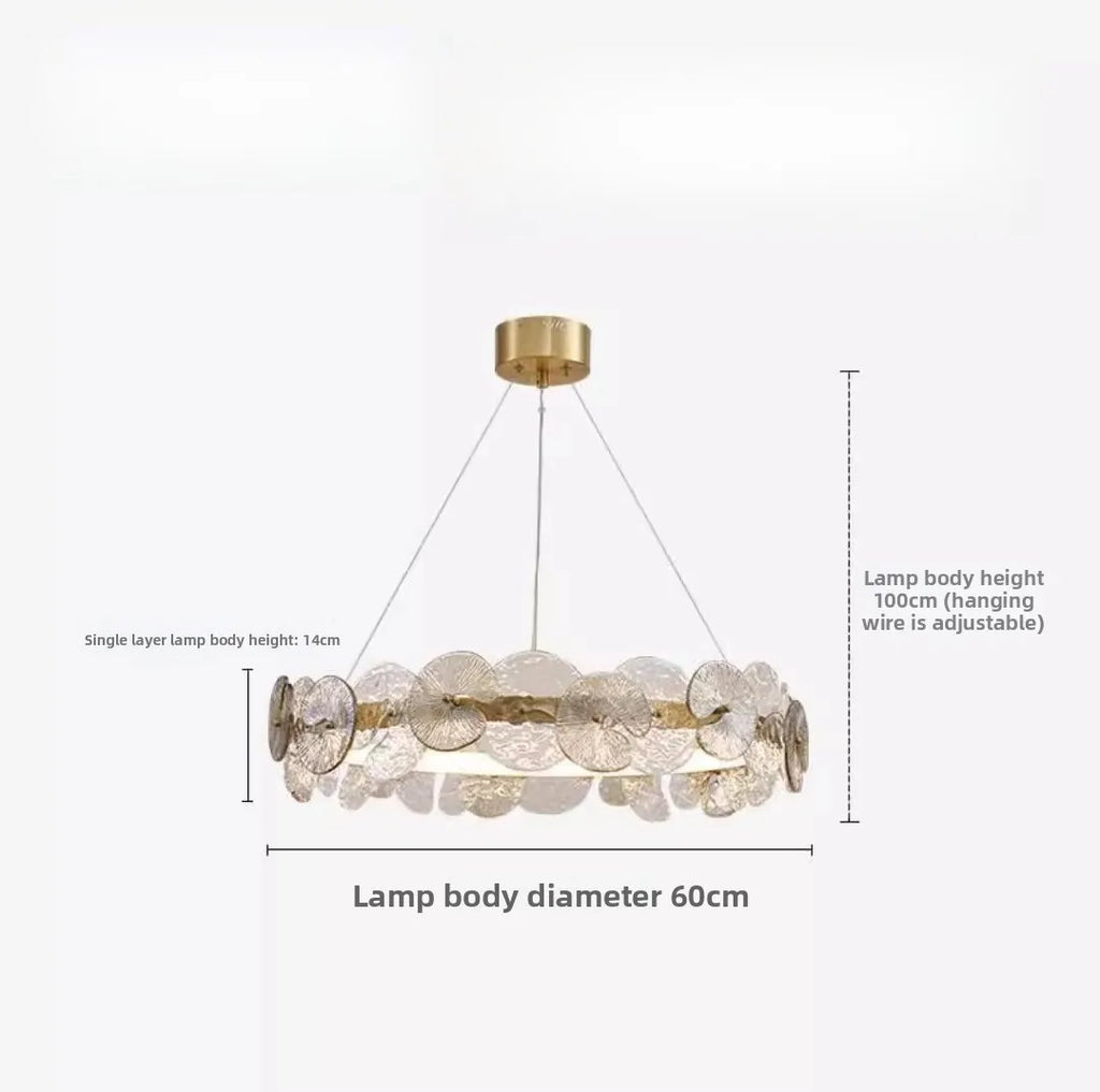Luxury Crystal Pendant Chandelier - Modern Ring Lamp for Any Room