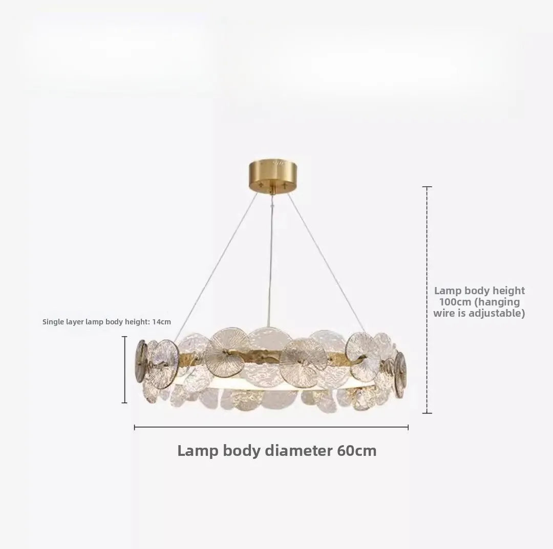 Luxury Crystal Pendant Chandelier - Modern Ring Lamp for Any Room