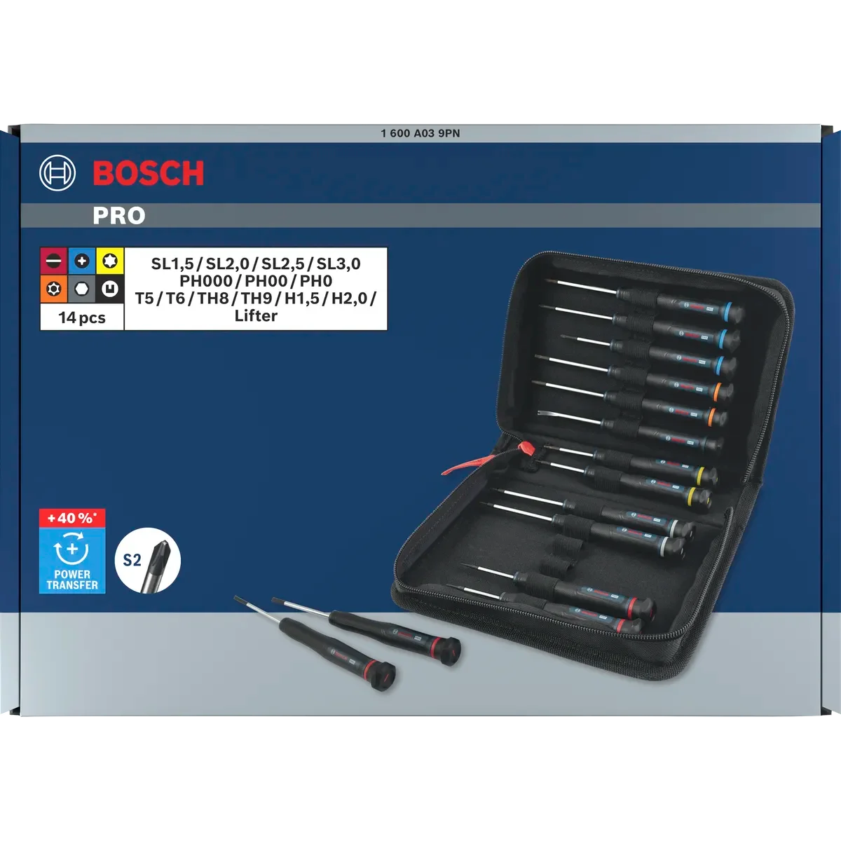 Bosch 14-Piece Precision Screwdriver Set for Effortless Screwdriving