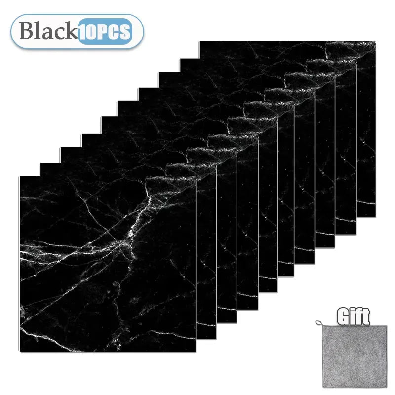 Thickened Self-Adhesive Marble Tile Stickers - Waterproof & Durable