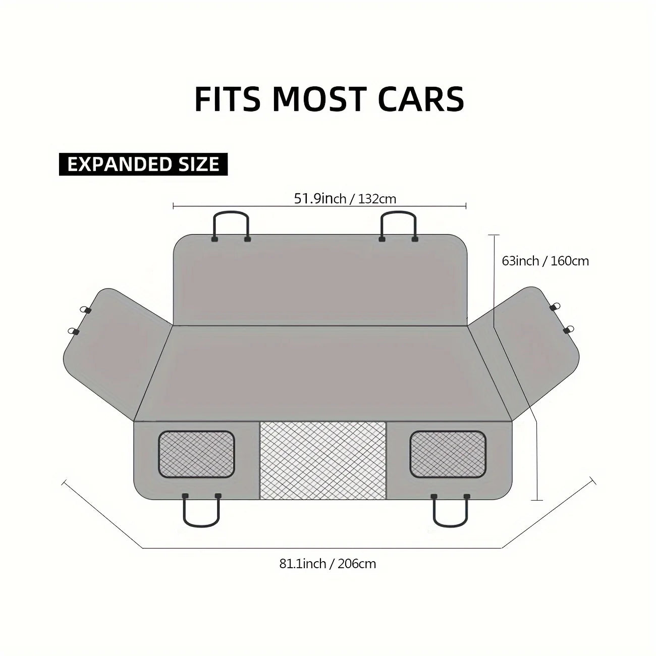 Waterproof Dog Seat Cover - Scratch-Proof Hammock for Cars