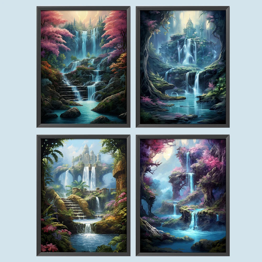 5D DIY Diamond Painting Kit - Stunning Waterfall Home Decor