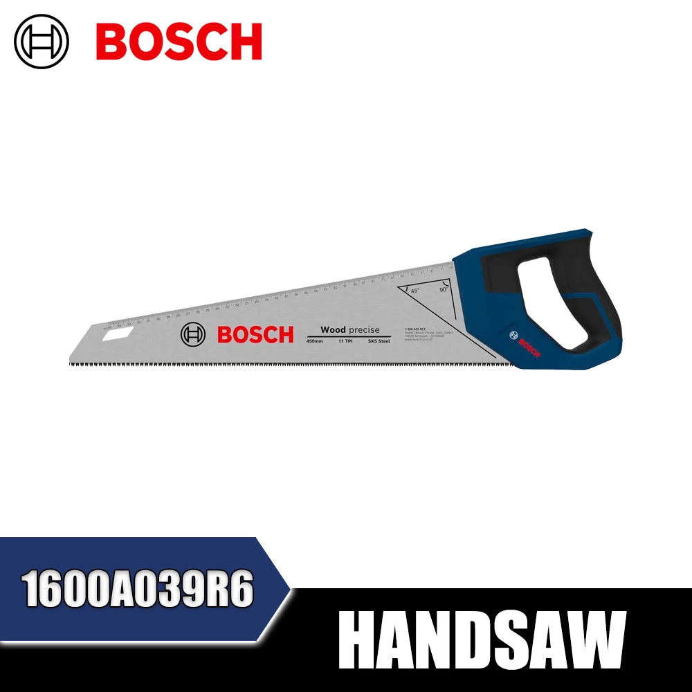 Bosch Handsaw - Precision Wood Cutting Tool with Soft Grip Handle