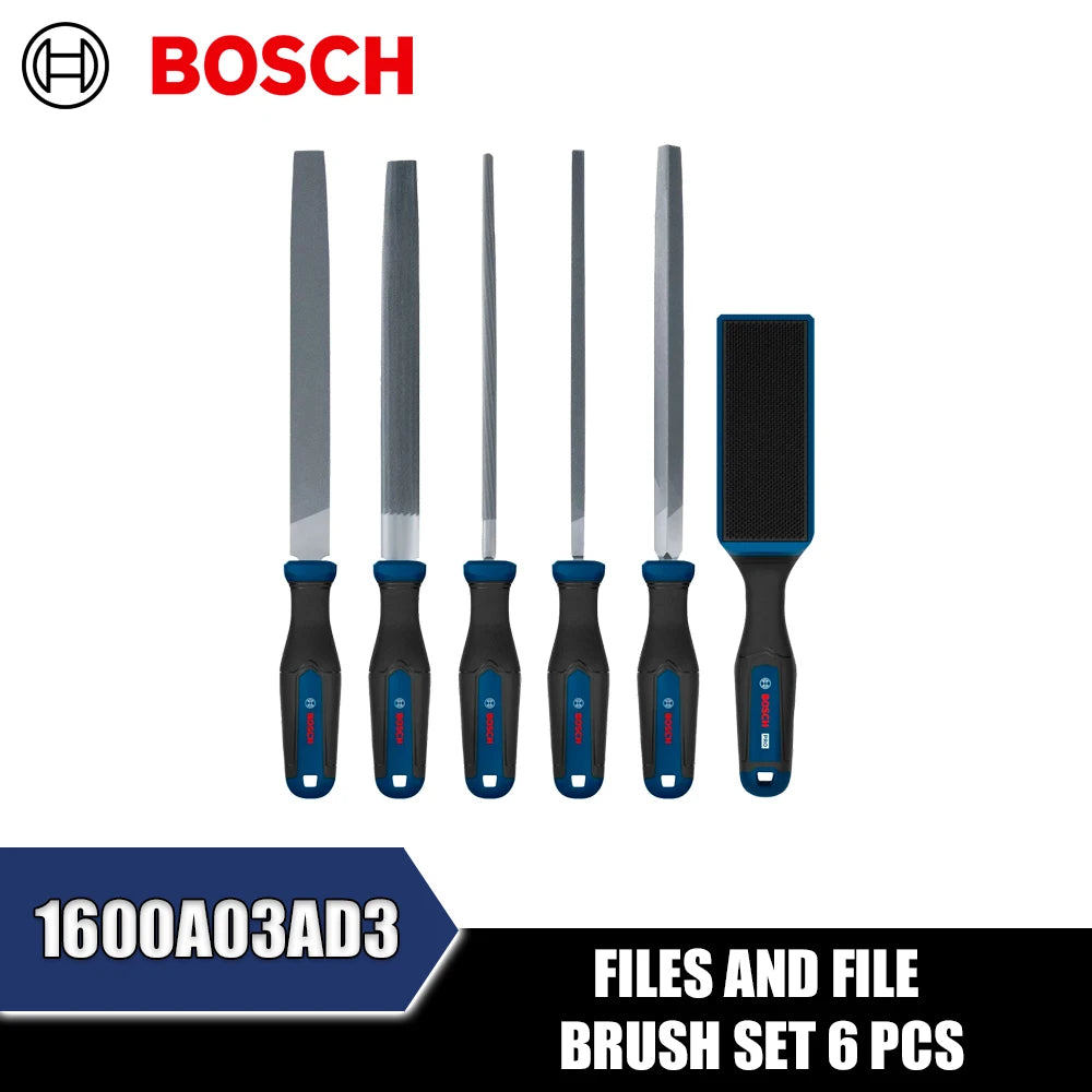 Bosch 6-Piece Files and File Brush Set for Precision Metalwork