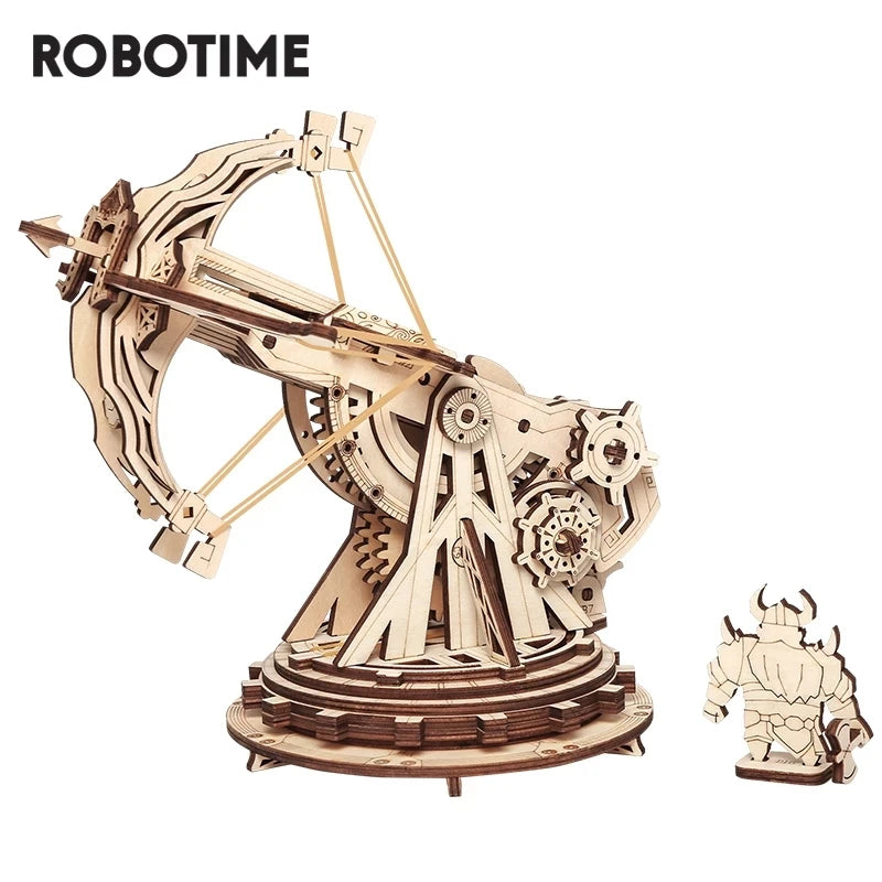 Robotime 3D Wooden Medieval Siege Model Kit - Perfect for Ages 14+