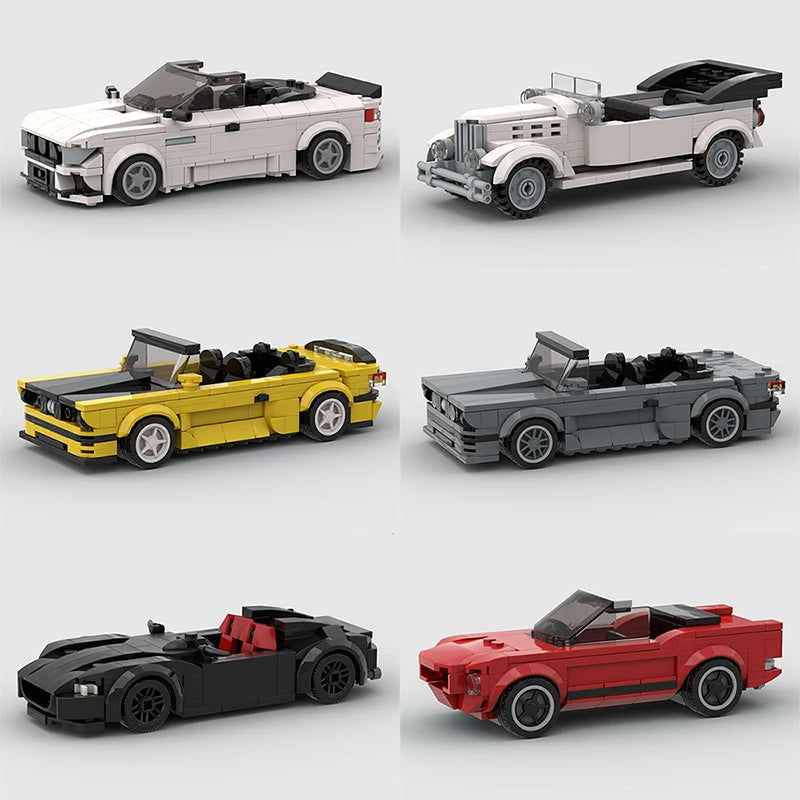City Speed Convertible Racing Car Building Blocks - Ultimate DIY Model