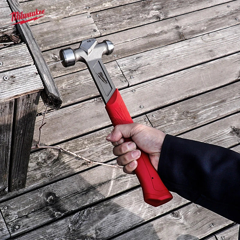 Milwaukee 16oz Steel Ball Peen Hammer - Shockshield Grip