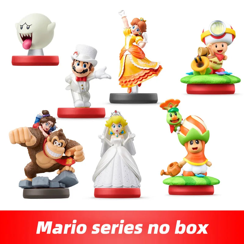 Super Smash Amiibo - Mario & Peach NFC Figures for Nintendo Switch