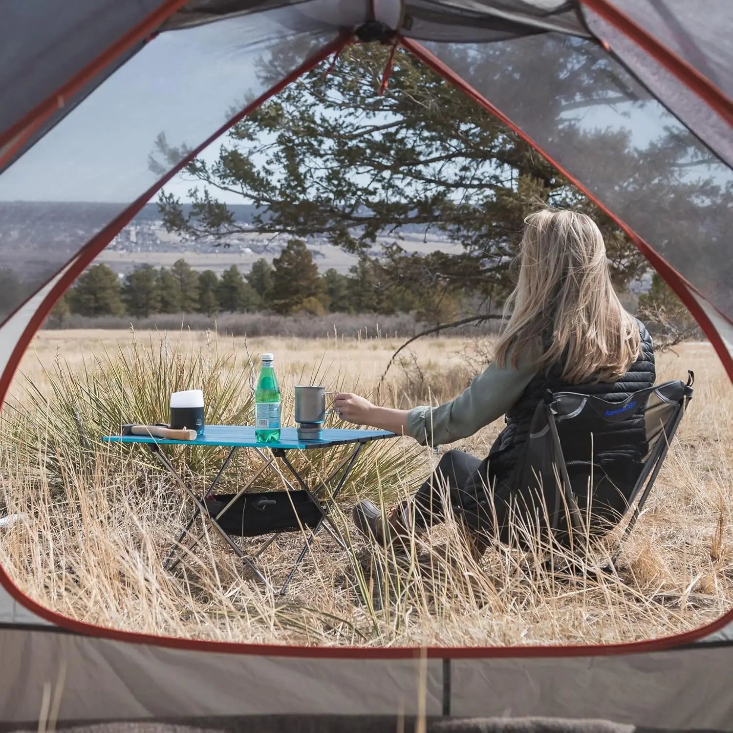 WESTTUNE Ultralight Camping Chair - Portable Aluminum Alloy Beach Chair