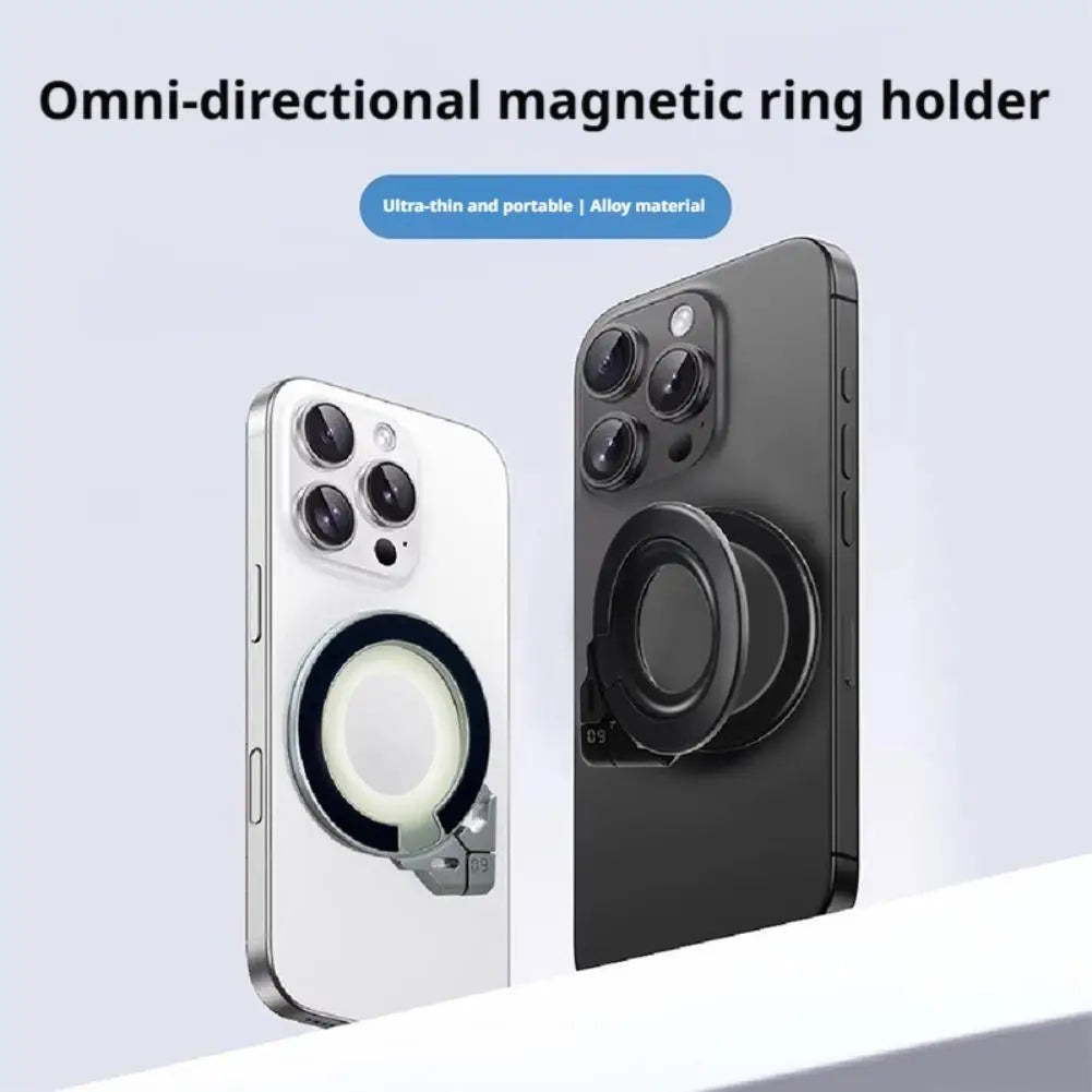 Magnetic Phone Ring Stand for Apple 12-16 Series - Ultra-Thin Grip