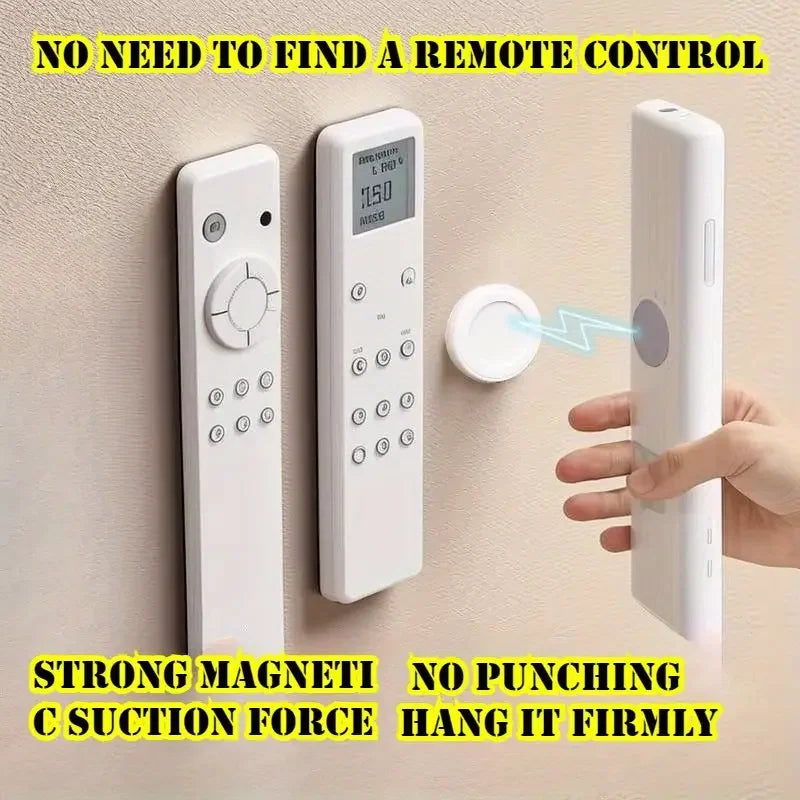 3pcs No Drill Magnetic Remote Holder - Space-Saving Wall Mount