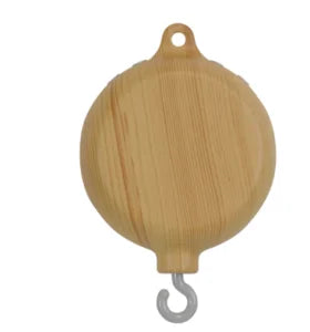 Dreamy Wooden Crib Mobile with Soft Felt Cartoon Bear & Gentle Bells