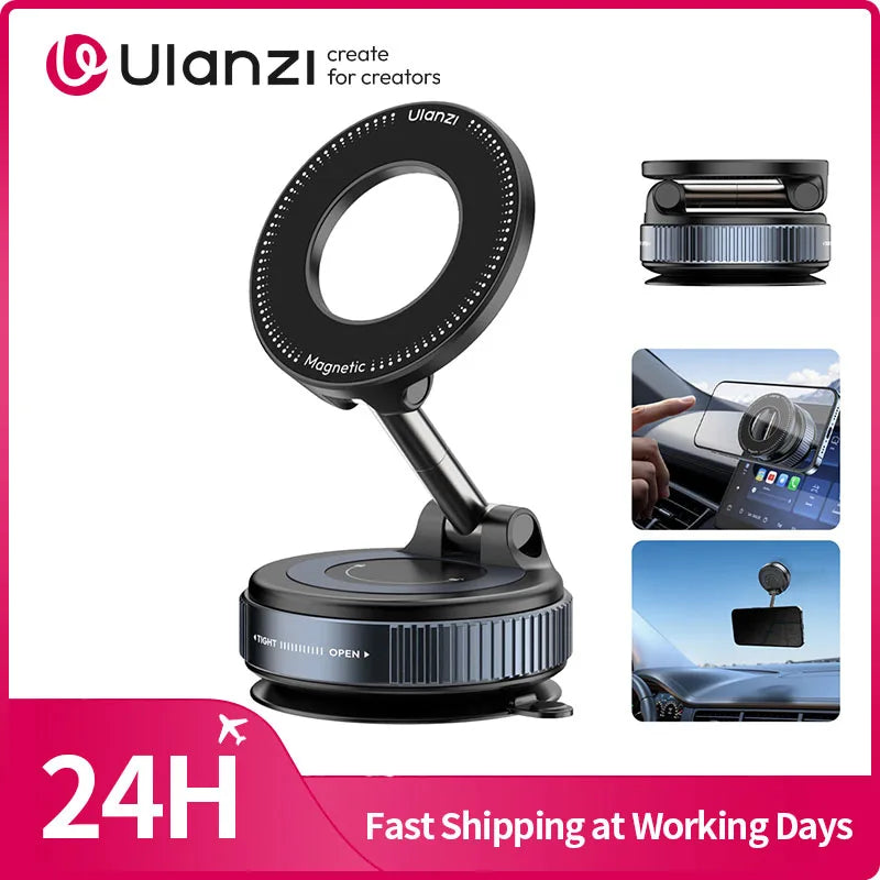 Ulanzi SK-25 Magnetic Phone Mount for Car Windshield & Dashboard