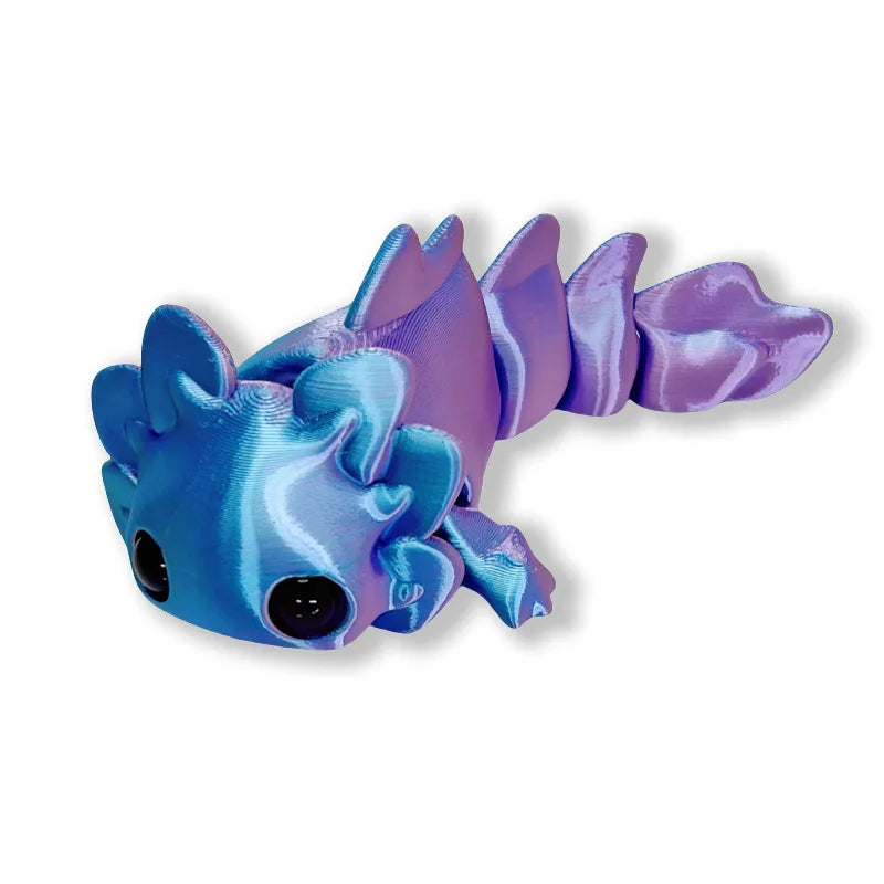3D Printed Salamander Figures - Movable Toys for Kids & Home Decor
