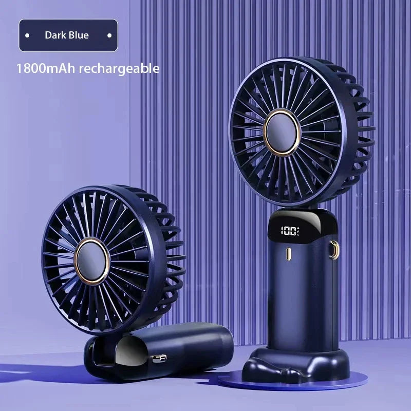 KUALOOL 5-Speed Portable Neck Fan with USB Rechargeable Battery