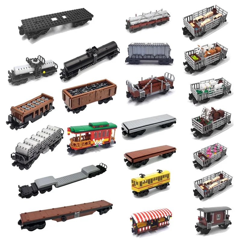 XQ MOC Train Carriage Building Blocks - Eco-Friendly Play Set