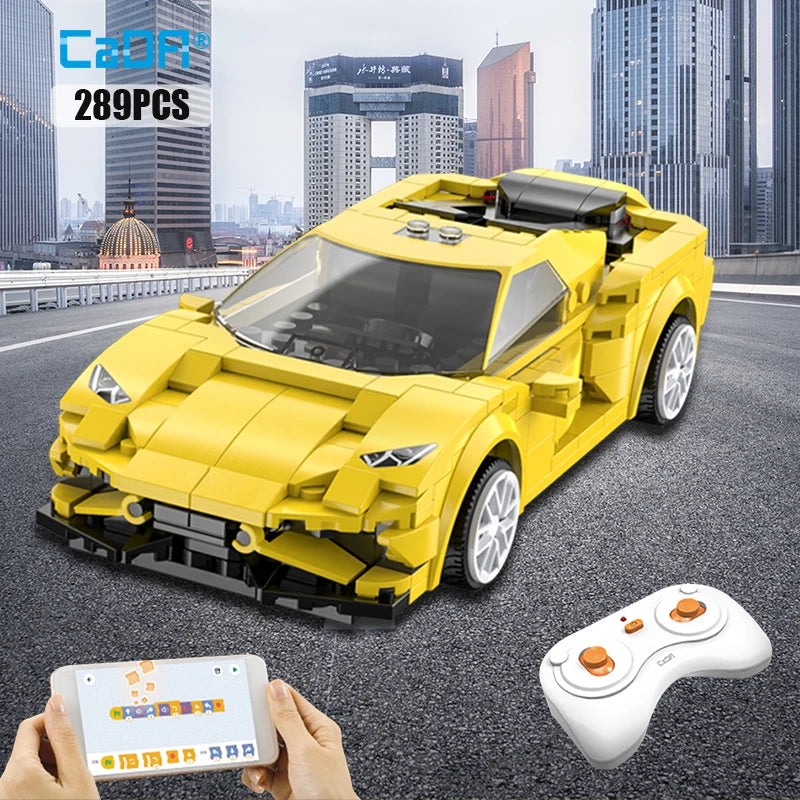 Cada APP Programming Remote Control Sports Car Model Building Blocks