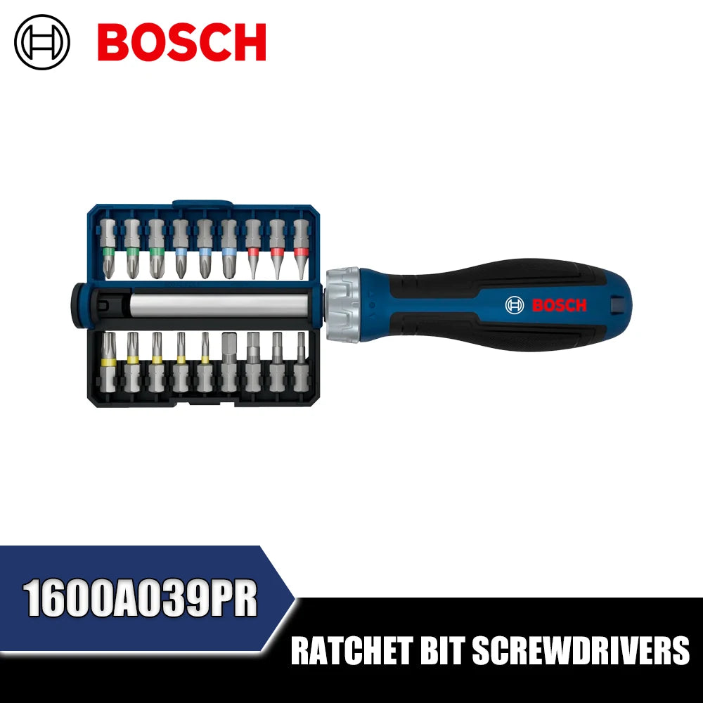 Bosch Stubby Ratchet Bit Screwdriver Set - High Power & Precision