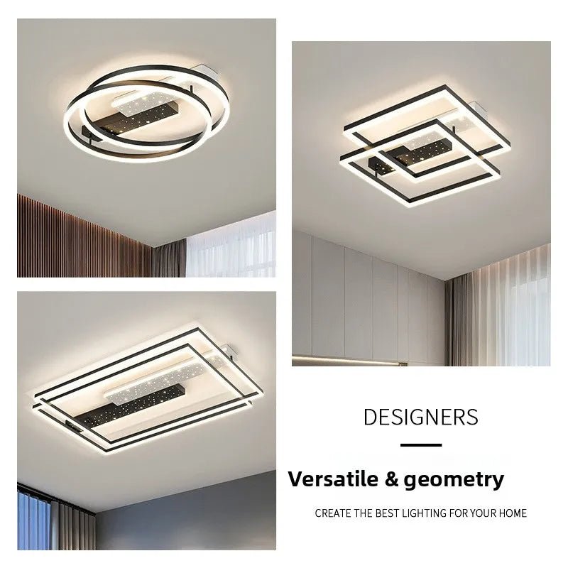 Elegant LED Ceiling Light - Modern Art Deco Design for Any Room