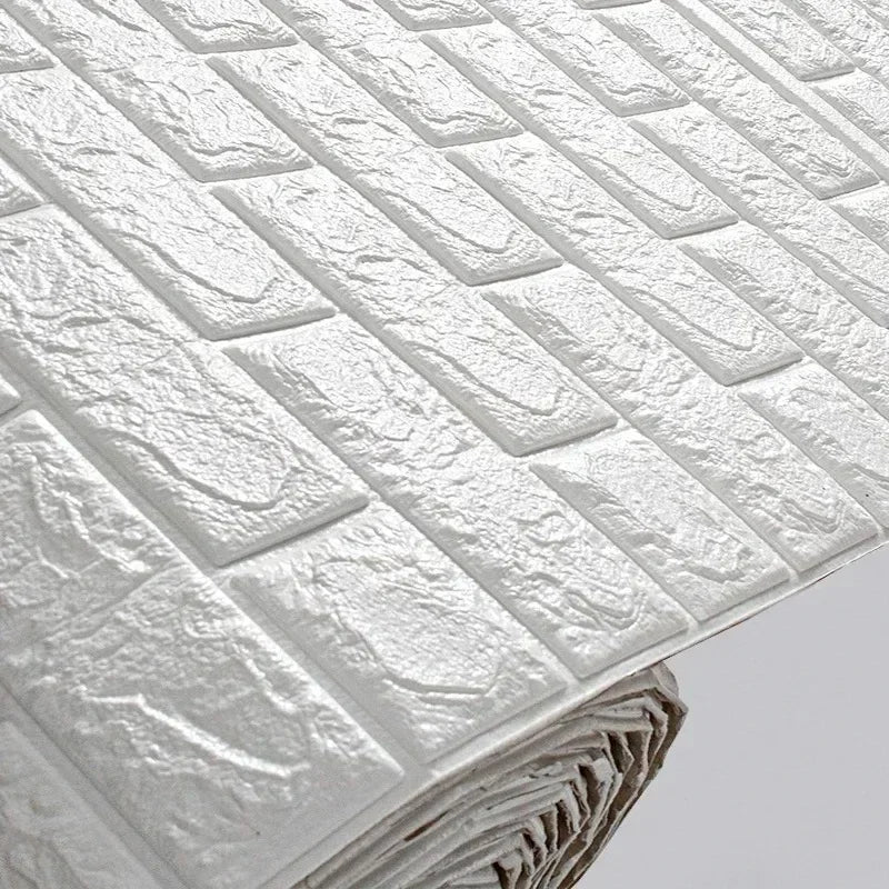 3D Self-Adhesive Foam Brick Wallpaper - Modern Home Décor