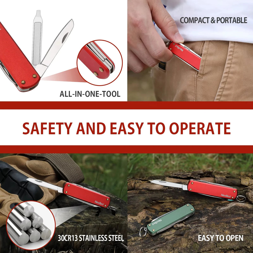 NexTool Multifunctional Mini Folding Knife & Scissors | Outdoor Tool