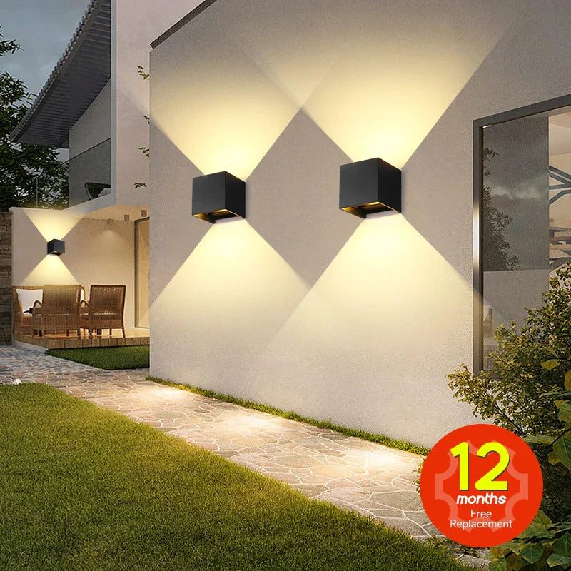Stylish Waterproof LED Wall Light - Durable Outdoor Lamp