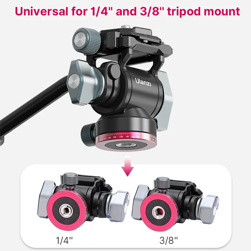 Ulanzi U-190 Panoramic Tripod Head for SLR & DSLR Cameras