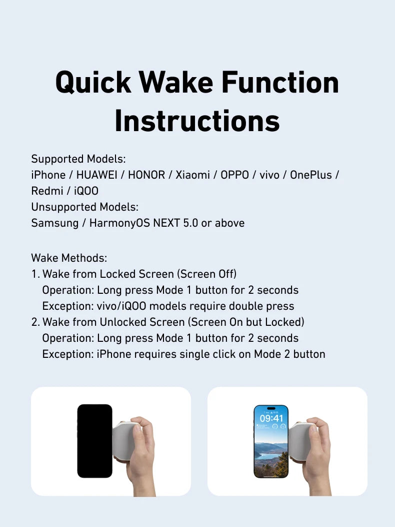 TELESIN Magnetic Phone Grip & Remote Control for iPhone/Huawei/Samsung