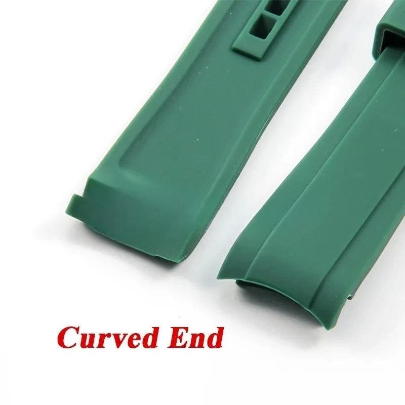Versatile 20mm & 22mm Soft Rubber Watchband for Most Traditional Watches