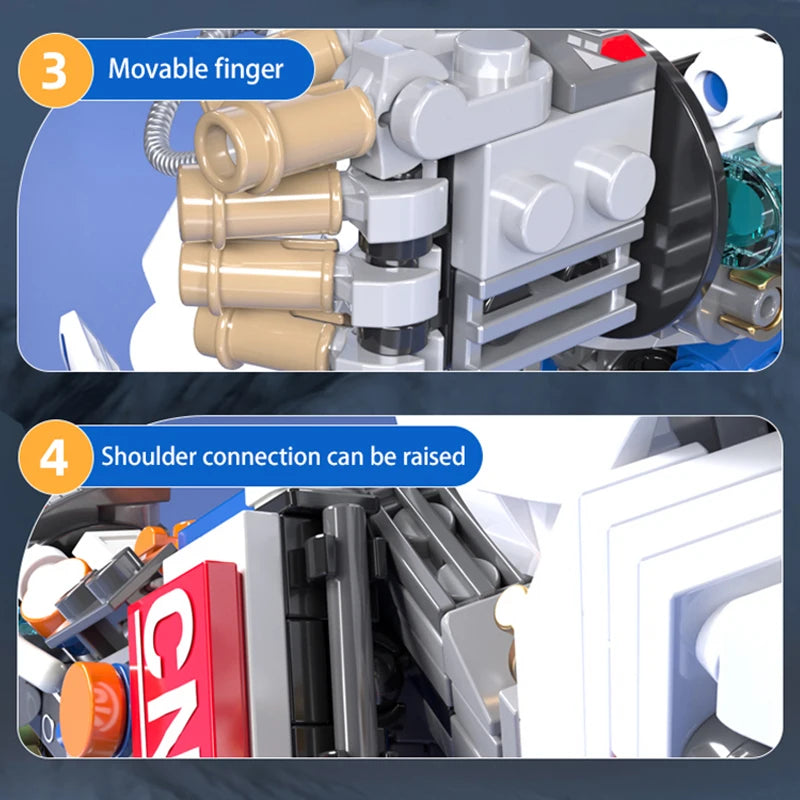 MOC Astronaut Building Blocks - Creative DIY Space Model Set
