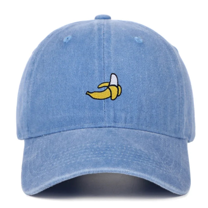 Banana Embroidered Outdoor Baseball Hat - Unisex Sunshade Cap