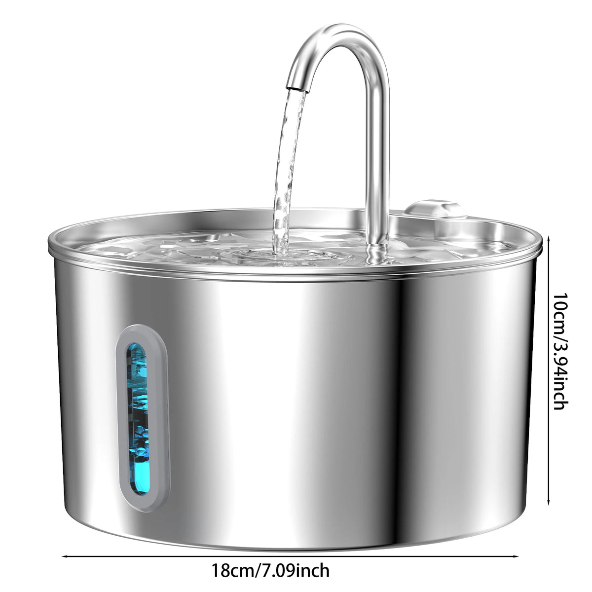 ZKYJ Automatic Cat & Dog Water Fountain | Stainless Steel Design