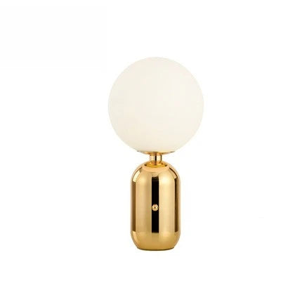 Modern LED Night Light - Cordless Touch Rechargeable Glass Table Lamp