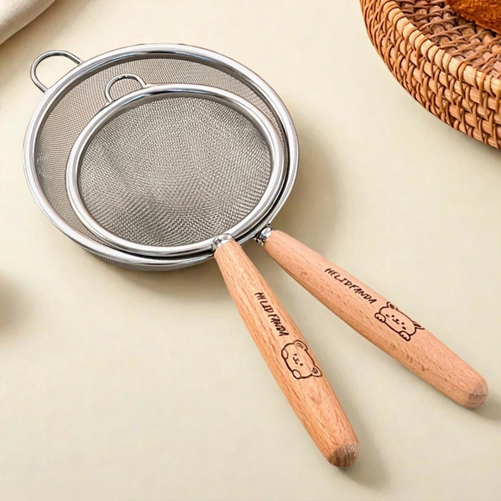 304 Stainless Steel Fine Mesh Strainer - Kitchen Sieve & Colander