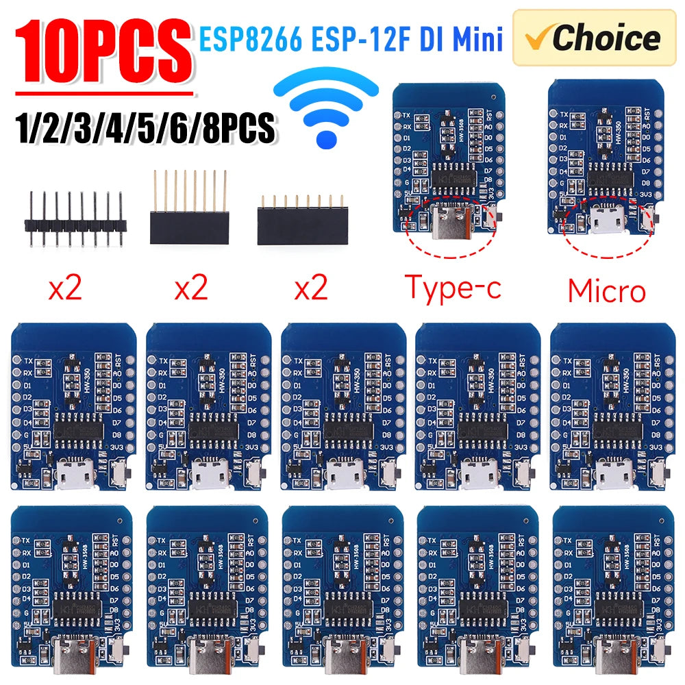 ESP8266 D1 Mini WiFi Development Board for Arduino IoT Projects