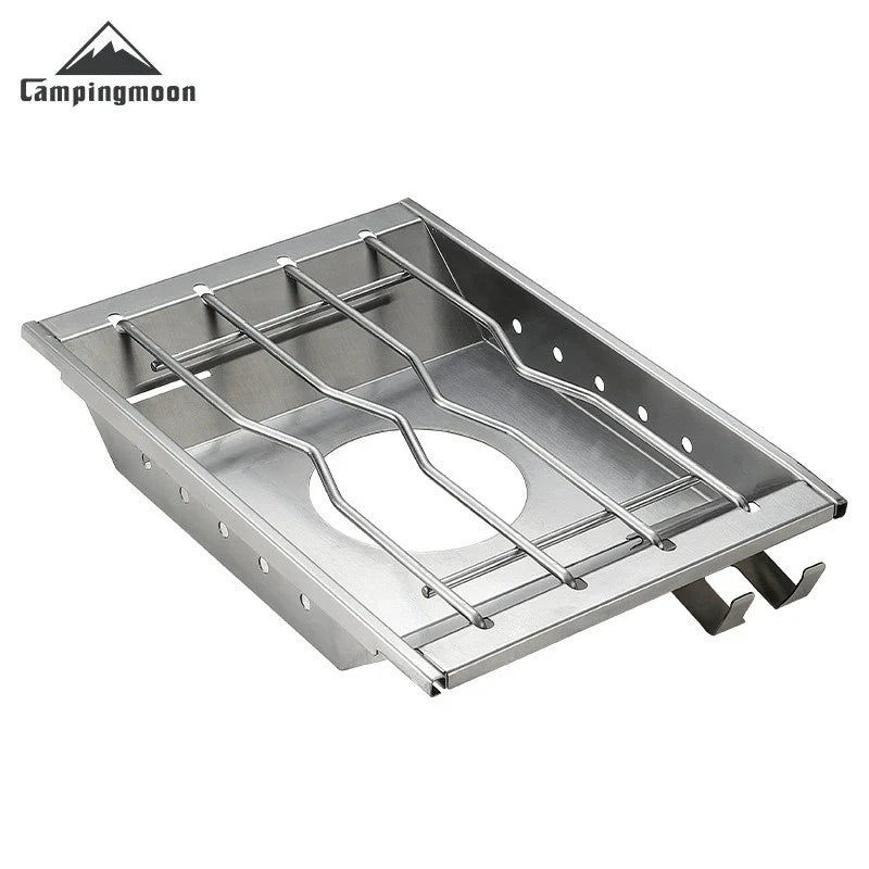 CAMPINGMOON Windproof Stainless Steel Camping Furnace Plate - CK-25PG