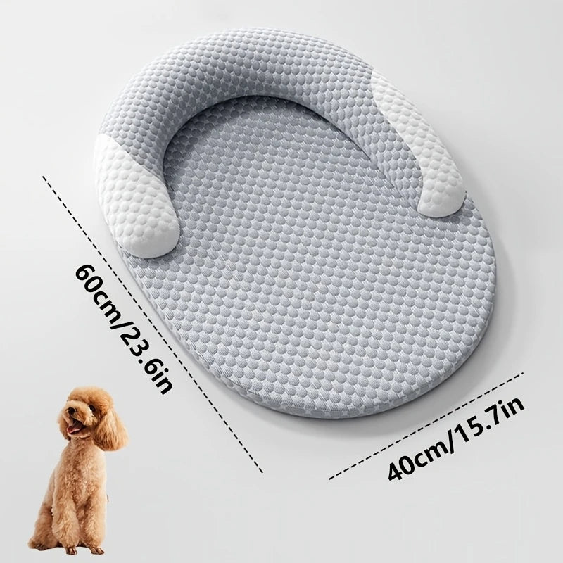 Summer Cooling Pet Mat - Ice Silk Breathable Dog & Cat Bed