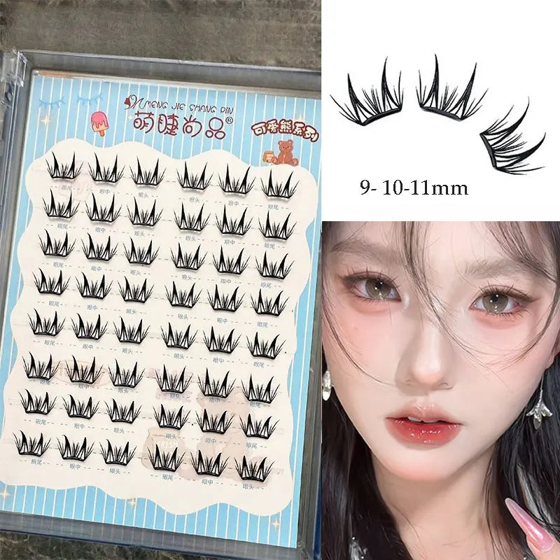 Manga Eyelashes: Ultra-Thin DIY Segmented Lashes Without Glue