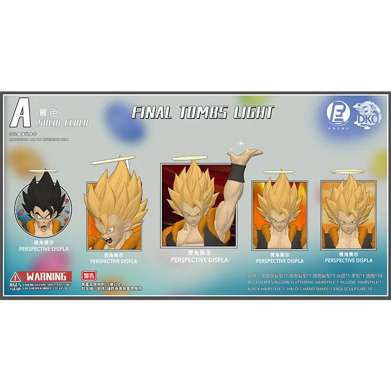 Gogeta Super Saiyan Head Sculpts for Dragon Ball Figures