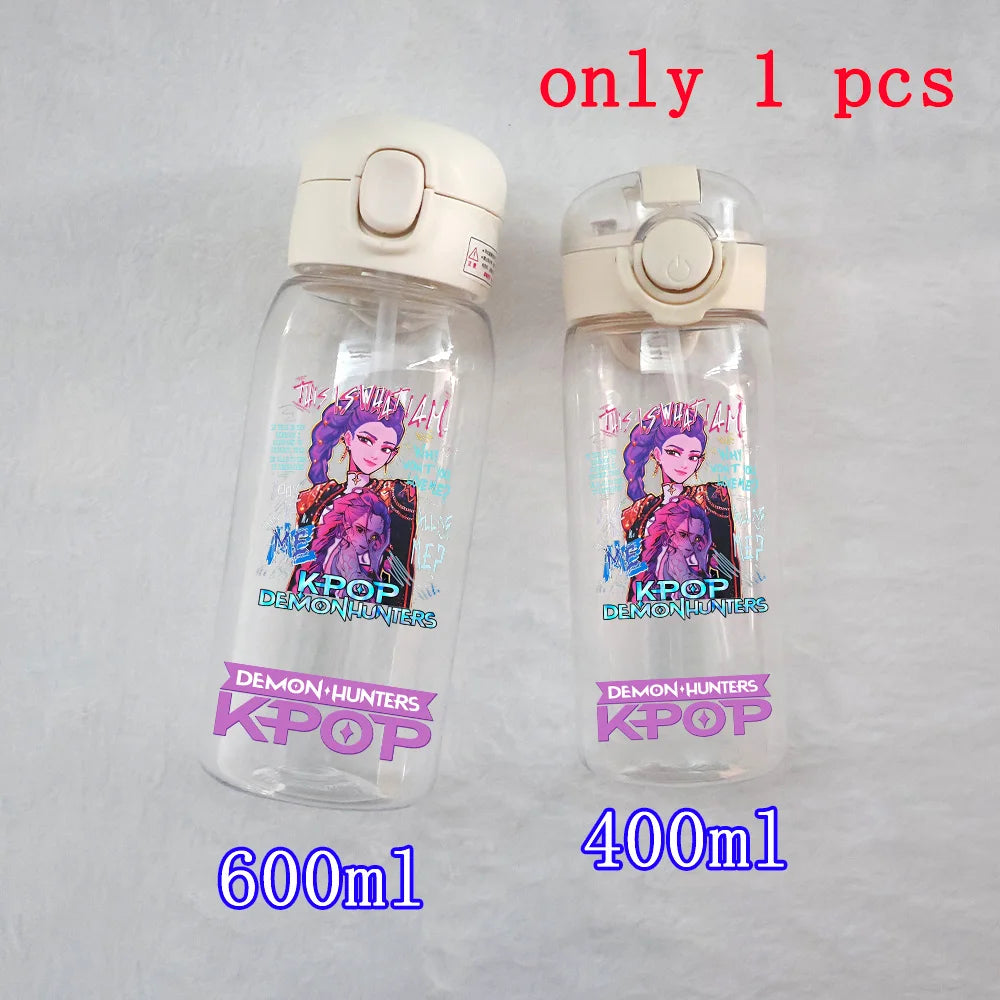 K-Pop Large Capacity Water Bottle - 400ML to 600ML for Fans